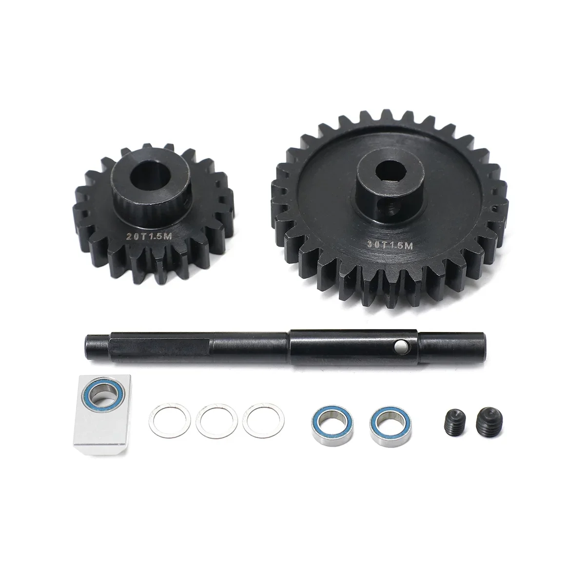 B-M Suitable for Traxxas 1/5 X-MAXX XRT Hardening 1.5M Steel Teeth 20T+30T Big Teeth+Motor Teeth Kit.