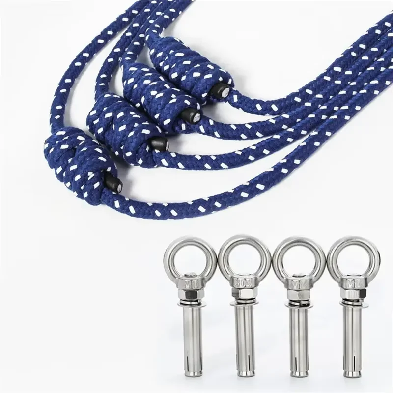Wholesale Iyengar Yoga Wall Rope Mount Kit Antigravity Inversion Accessorial Tool Wall Ropes Yoga