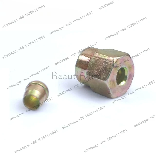 natural gas accessories screw high pressure pipe single card double card oil to gas single double-sided joint steel pipe engine