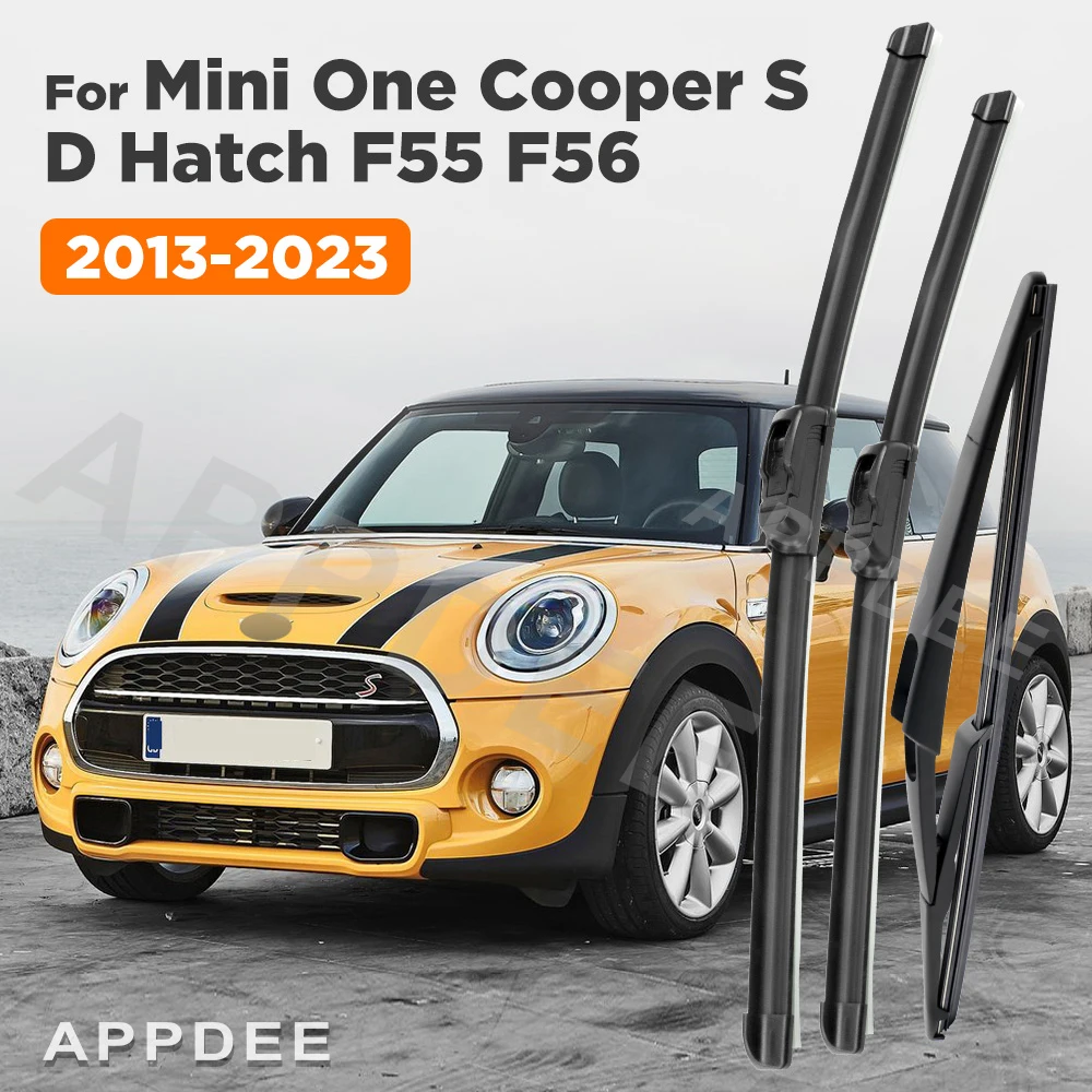 

APPDEE Wiper For Mini One Cooper S D Hatch F55 F56 2013-2023 Wiper Front & Rear Wiper Blades Windscreen Brushes 19"+18"+10"