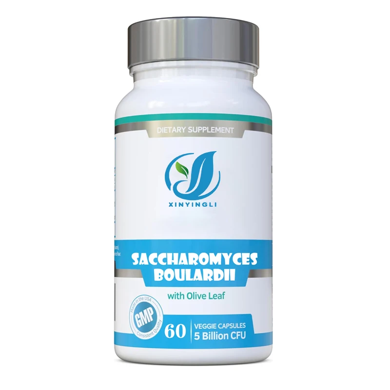 Boulardii 5 billion colony units - no refrigeration required, non colonized yeast with synergistic olive leaves and vitamin D3