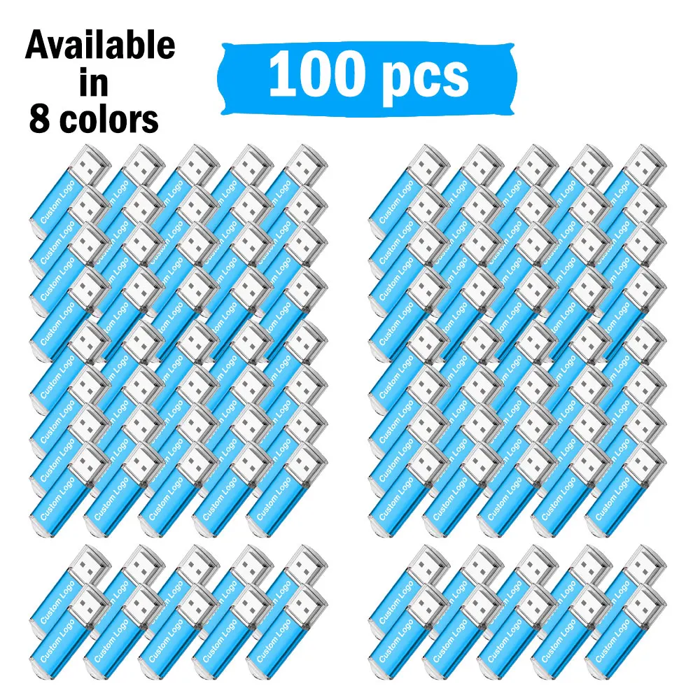 100pcs/lot Free Custom USB Flash Drive Pen Drive 256MB 512MB 1GB 2GB 4GB 8GB 16GB Pendrive Memory Stick 32GB 64GB usb Stick Gift