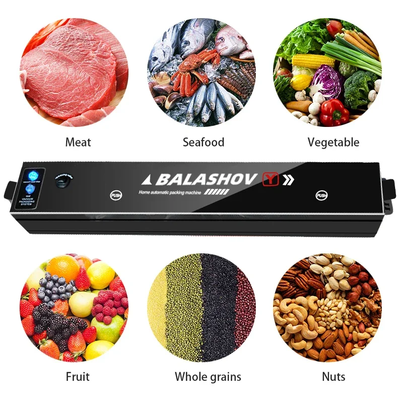 Vacuum Food Sealers Machine EU Plug Food Vacuum Bags Household Kitchen Vacuum Packer Machine Sealing Machine Heat Sealer US/EU