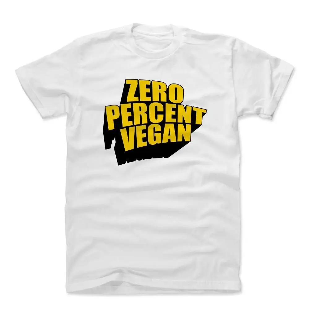 Vegan Men's Cotton T Shirt Funny Food Lifestyles Zero Percent