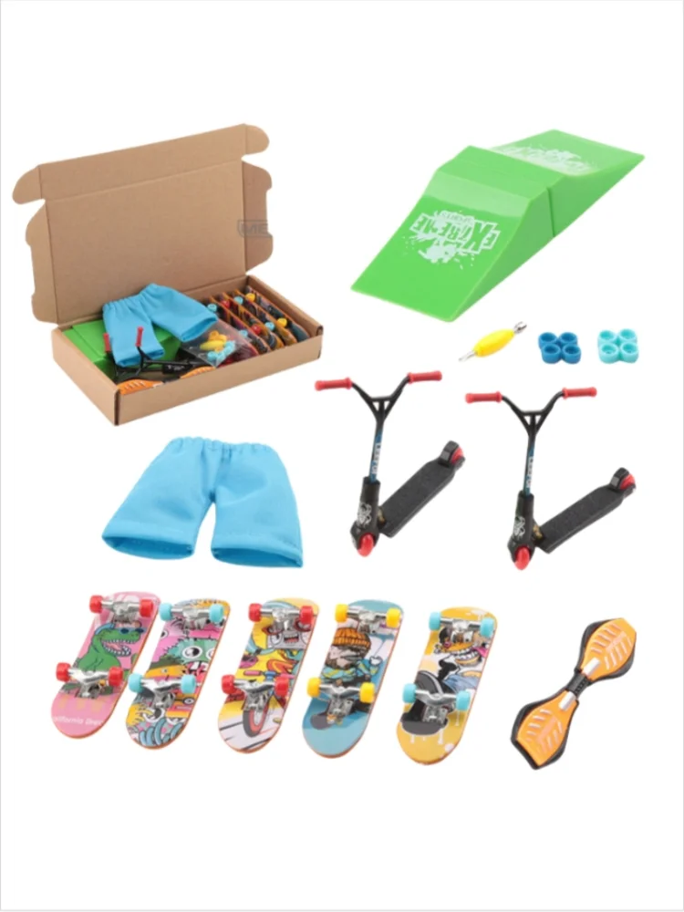 AliExpress NONE Scooter/Finger Skateboard/Casual Pants/Roller Skates/Bike For Tech Deck Ramp Venue Combination Set Children Indoor Home Toys Gif