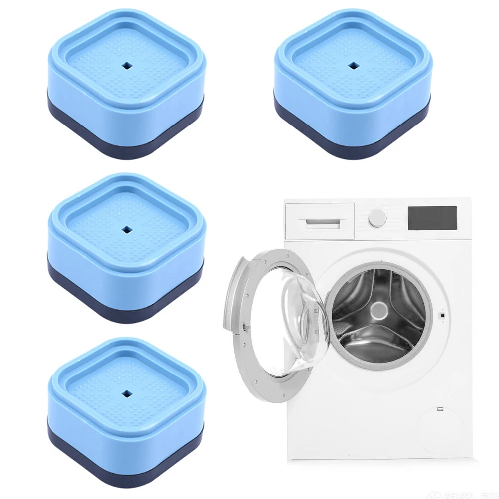 

4Pcs Washing Machine Feet Pad Non-Slip Rubber Anti Vibration Damper for Washing Machines Dryers Light Blue