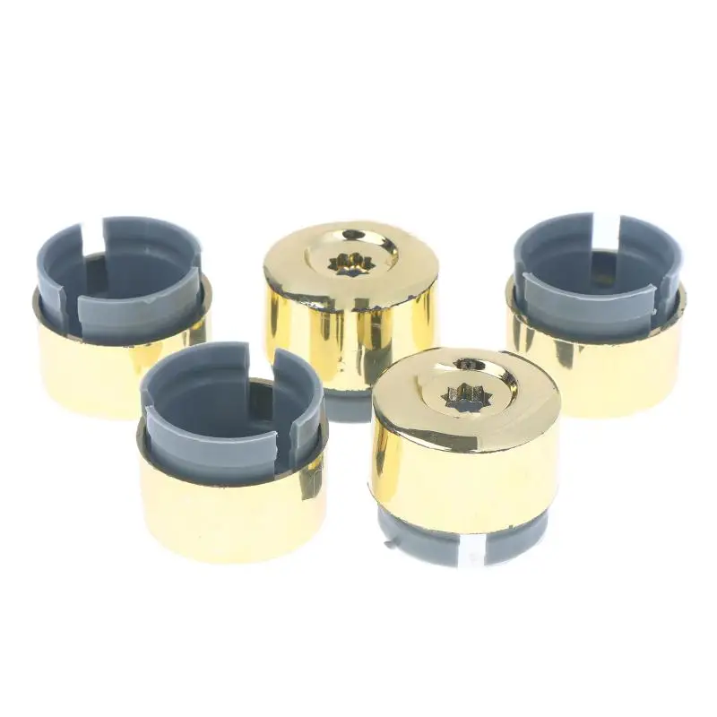 5Pcs/lot 7L6 601 173A 2ZZ Chrome Wheel Lug Bolt Nut Cap Cover ABS Plastic With Triple Chrome Finish For Touareg 2004-2014