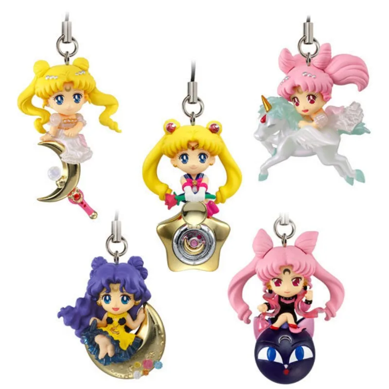 

Sailor Moon Anime Figure Cute Action Figurine Kawaii Keychain Models Collection Toys Gift