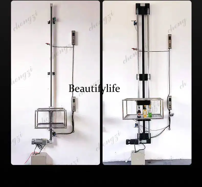 81 Simple small vegetable conveyor Household kitchen tray type, automatic food ladder lift