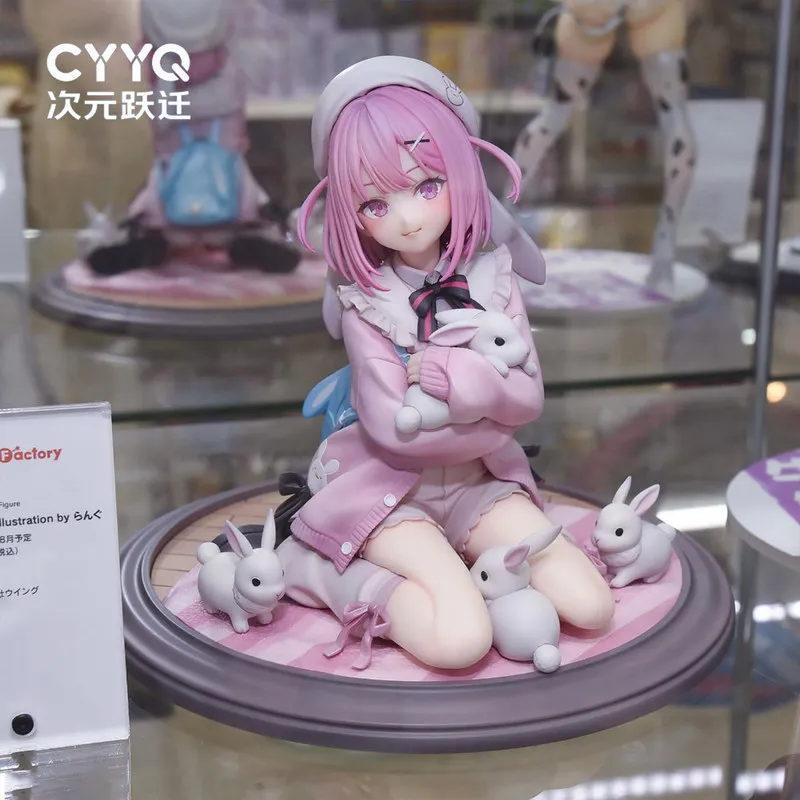 

Коллекционная фигурка девушки-кролика Cyyq в розовых волосах, украшение для ПК, игрушка-подарок для фанатов аниме и отаку, аниме-атрибутика