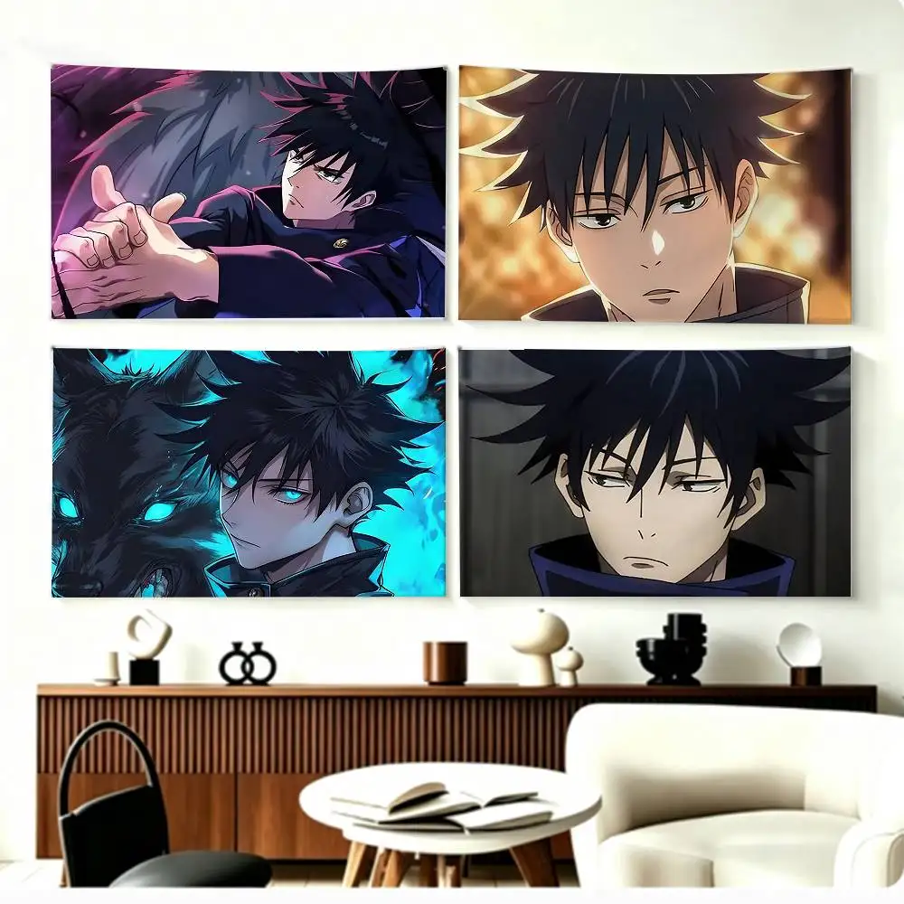 F-Fushiguro M-Megumi Anime   Flags Wall Hanging Background Art Banner for Bedroom Home Outdoor Decor