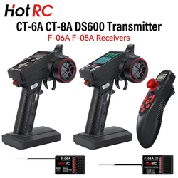 HotRC Transmitter CT-6A CT-8A DS600 6CH 8CH 2.4GHz Radio System Remote Controller with F-06A F-08A PWM GFSK Receiver