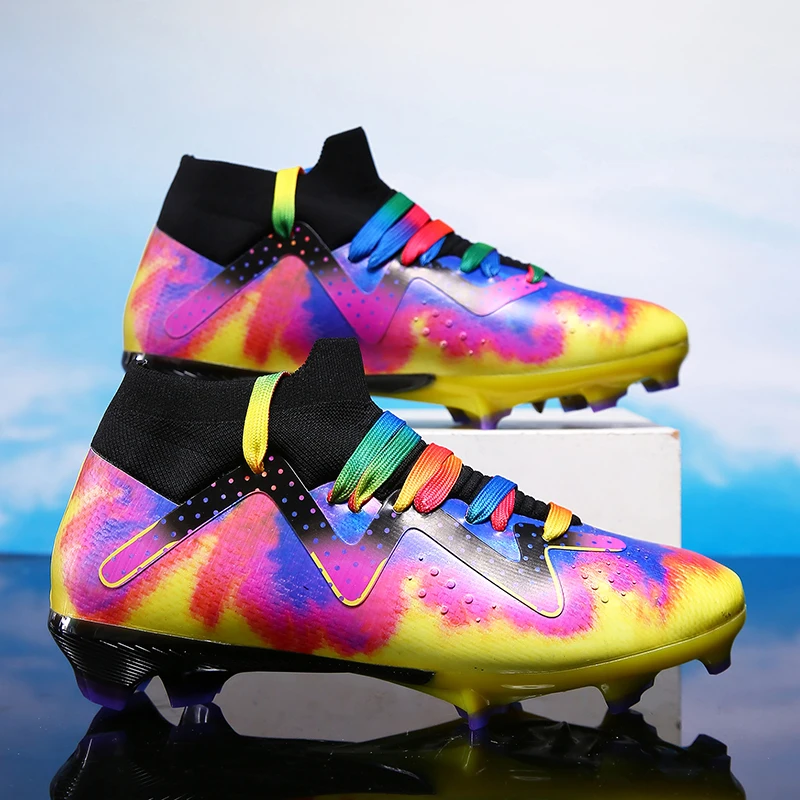 

Mens Football Shoes Lioghtweight Turf Training Soccer Shoes 2025 New Luxury Design Original TF/FG Football Boots for Men