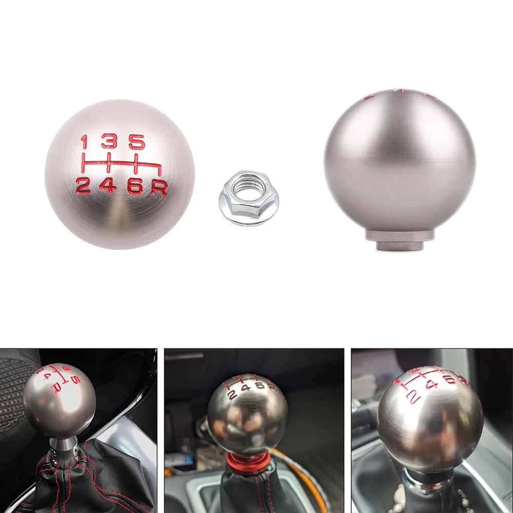 5/6 Speed M10*1.5 Gear Shift Knob Car Ball Shape Shifting head Classic Aluminium gear head For Honda/Civic/Fit/City FD2 FN2 EP3