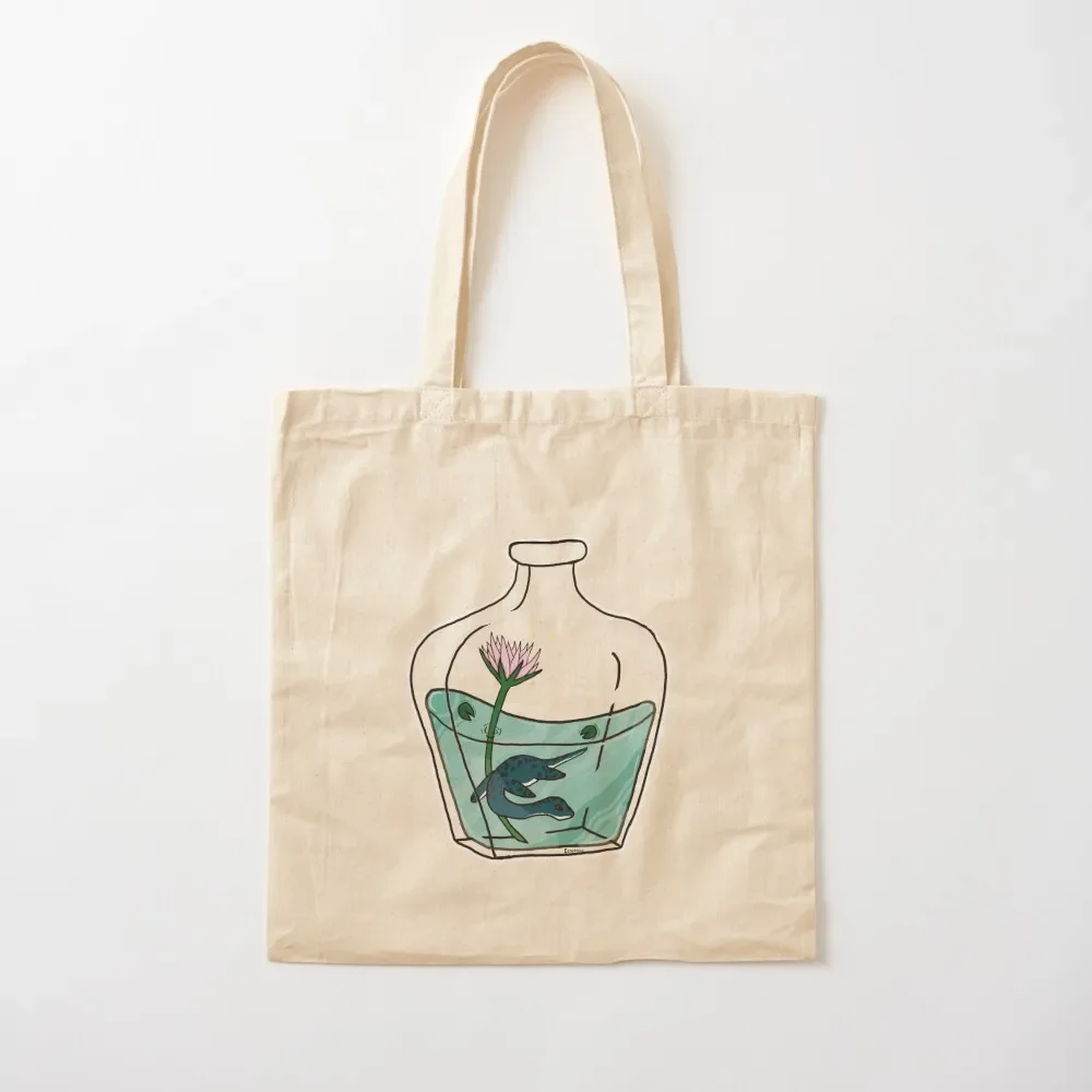 

Nessie in a bottle Tote Bag canvas tote bags cloth bag woman university shopper bag