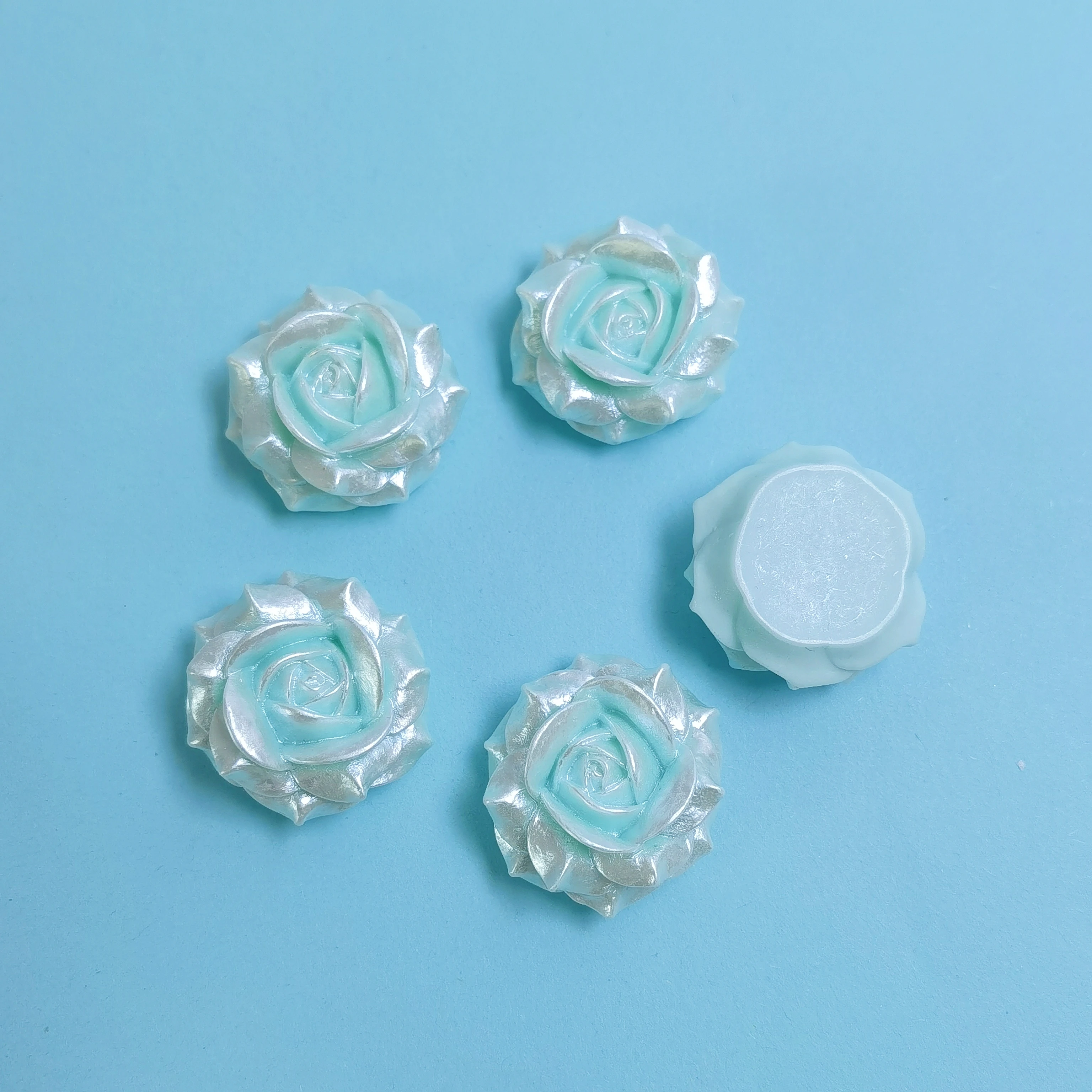 Kawaii Camellia Series Resin Flatback Cabochon For Hairpin Phone Case Scrapbooking DIY Jewelry Craft Decoration