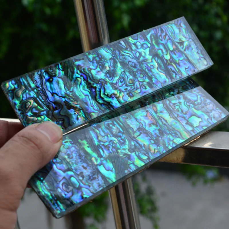 Imagem -02 - Acrílico Natural Abalone Shell Material Board Faca Edc Ferramentas Handle Escala Faça Você Mesmo Fazendo Peças Placa Patch Nova Zelândia Tamanhos