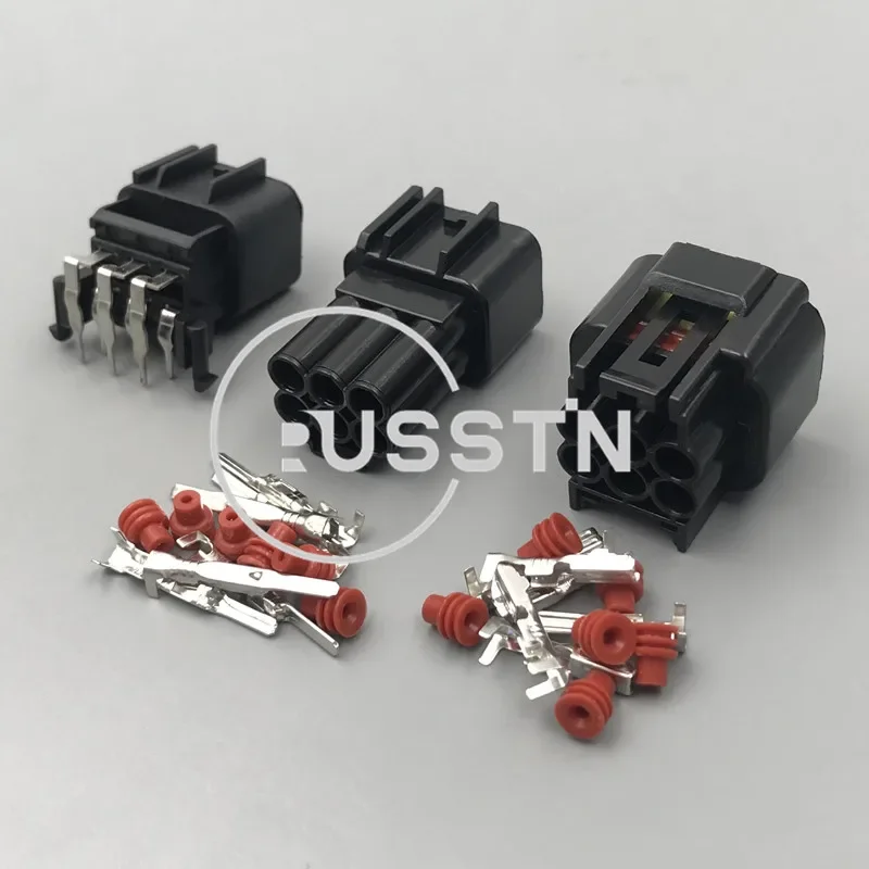 6 Pin Auto Waterproof Window Lifter Cable Connector High-voltage Ignition Coil Socket AC Assembly For Ford Mondeo FW-C-6M-B FW