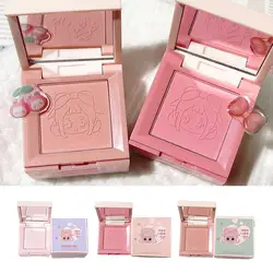 4 Colors Blush Palette Cream Blush Palette for Cheeks Embossed Emotion Blush Natural Cheek Contour Tint Peach Pink Face Blusher