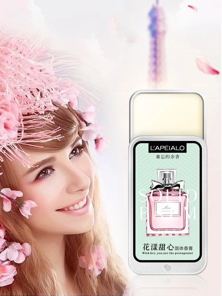 Perfumy w postaci balsamu z feromonami dla kobiet, długotrwały, lekki zapach, przenośny balsam perfumowany. — zdjęcie 2