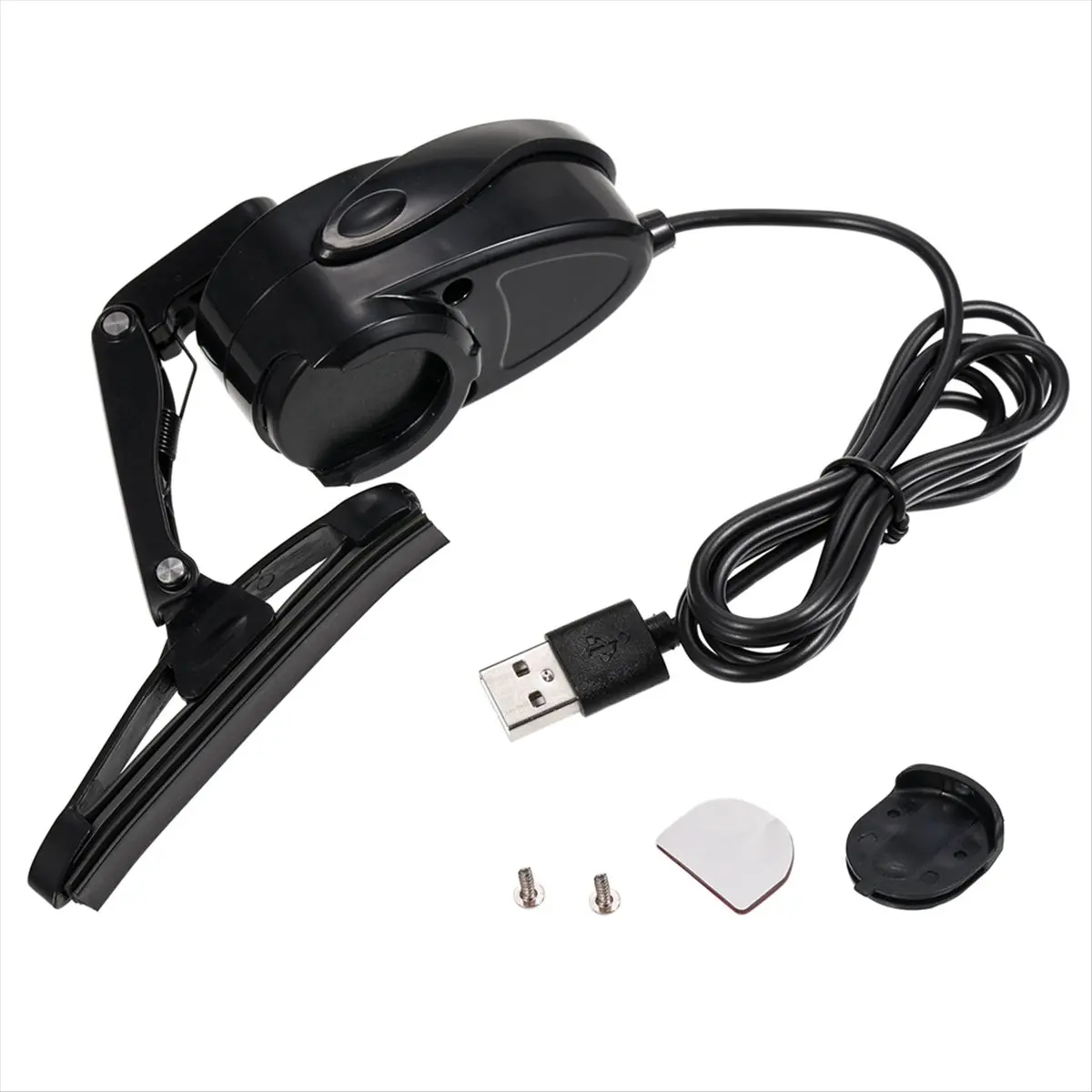 bigger Motorcycle Helmet Wiper 2W Waterproof USB Helmet Windshield Wiper Mini Electric Wiper Motorcycle Accessories