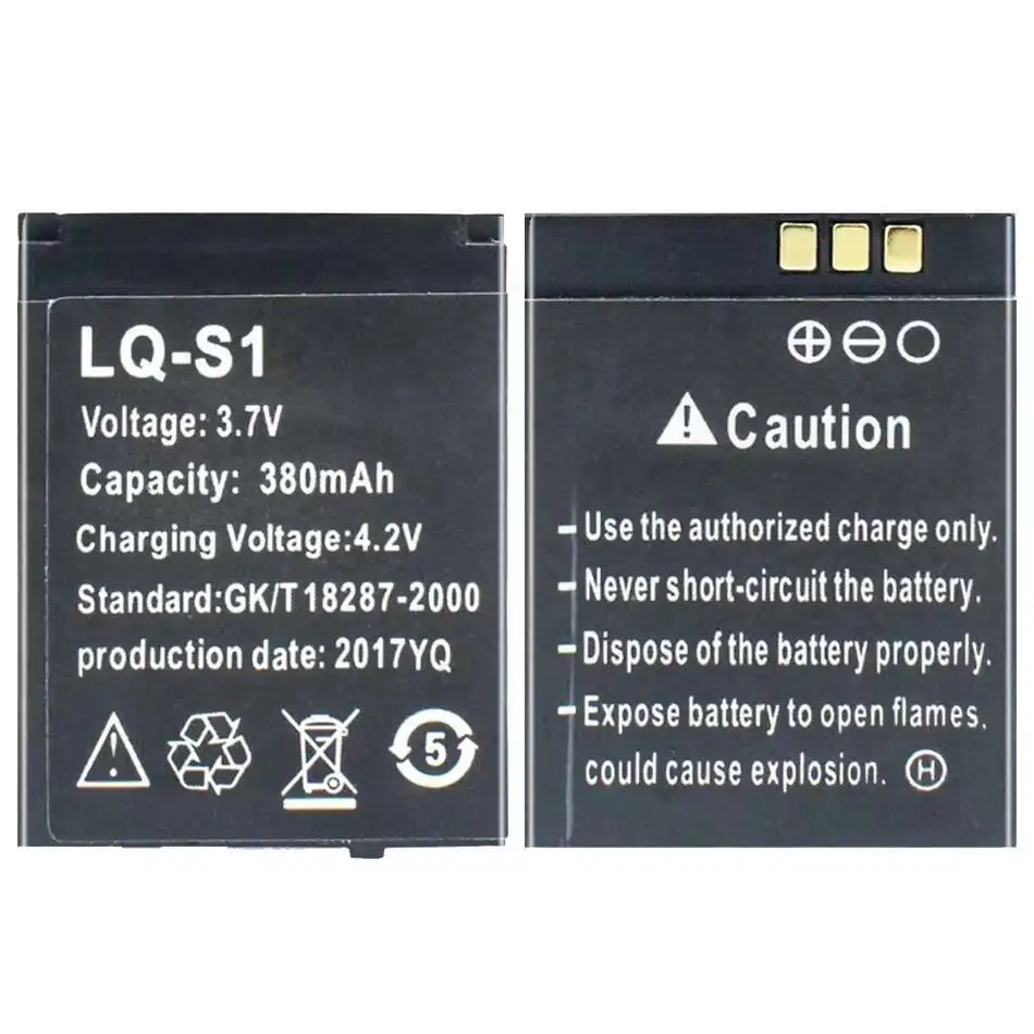 

380mAh-430mAh Rechargeable Li-ion Polymer Battery For Smart Watch QW09 DZ09 W8 A1 V8 X6 GWB001-A1 2364-00110001R