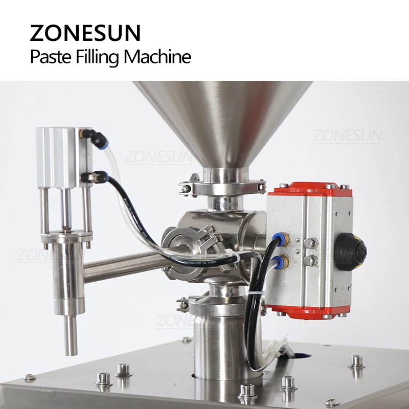 ZONESUN  Paste Filling Machine Cream Honey Cooking Oil Peanut Packing Servo Motor Rotor Pump Chili Sauce Production ZS-GTSM1