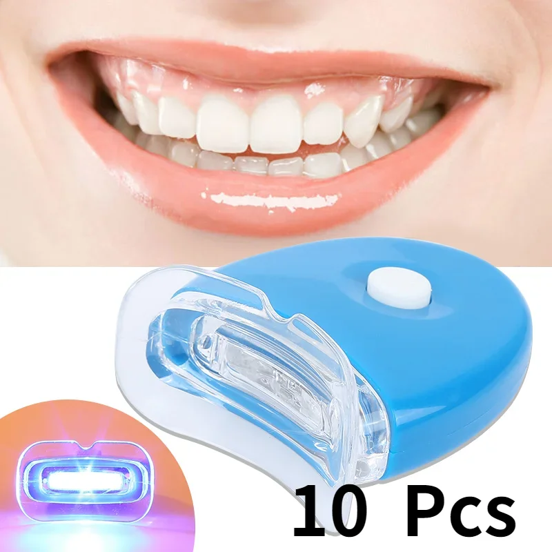 10pc/lot Dental Teeth Whitening Teeth Bleaching Laser Built-in 5 LEDs Lights Accelerator Light Mini LED Whitening Lamp wholesale