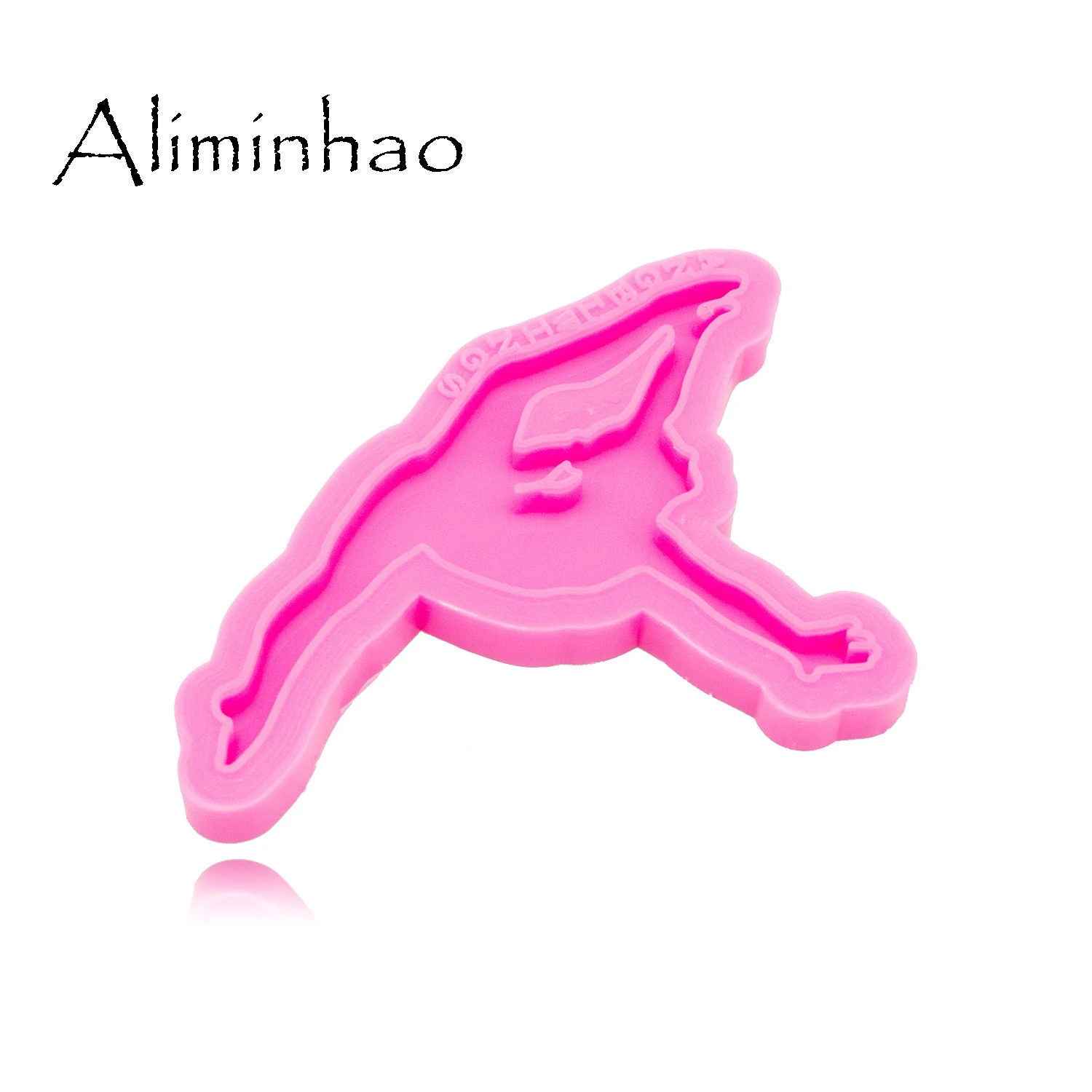 DY0385 Shiny Gymnast mold Silicone Molds DIY Dancing girl resin epoxy keychains Mould for jewelry Key ring pendant decoration