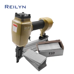 F50B Pneumatic Nailer 18GA Air Stapler Finish Nailer 20-50mm Pins F50 Nail Gun Frame Nailer for Furniture Woodworking