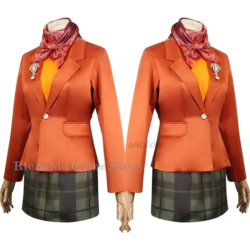 

Game Evil 4 Ashley Cosplay Anime Graham Evil 4 Cosplay Costume Jacket Dress Women Sweaters Outfits Halloween Carnival Party Suit