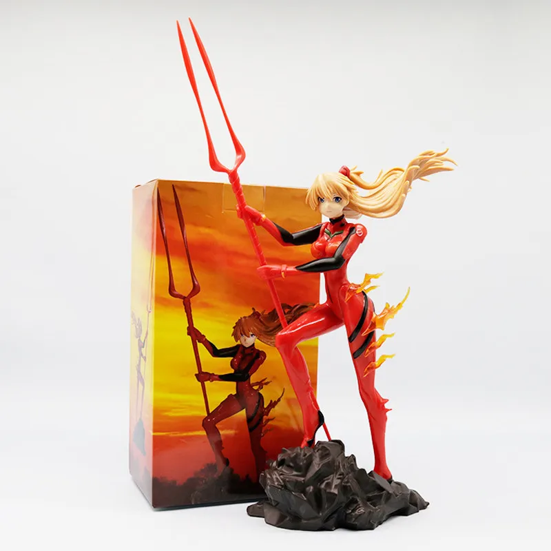 

25 см аниме Neon Genesis Evangelion Asuka Langley Soryu EVA водитель боевая сцена ПВХ фигурка украшение рабочего стола игрушка Collecti