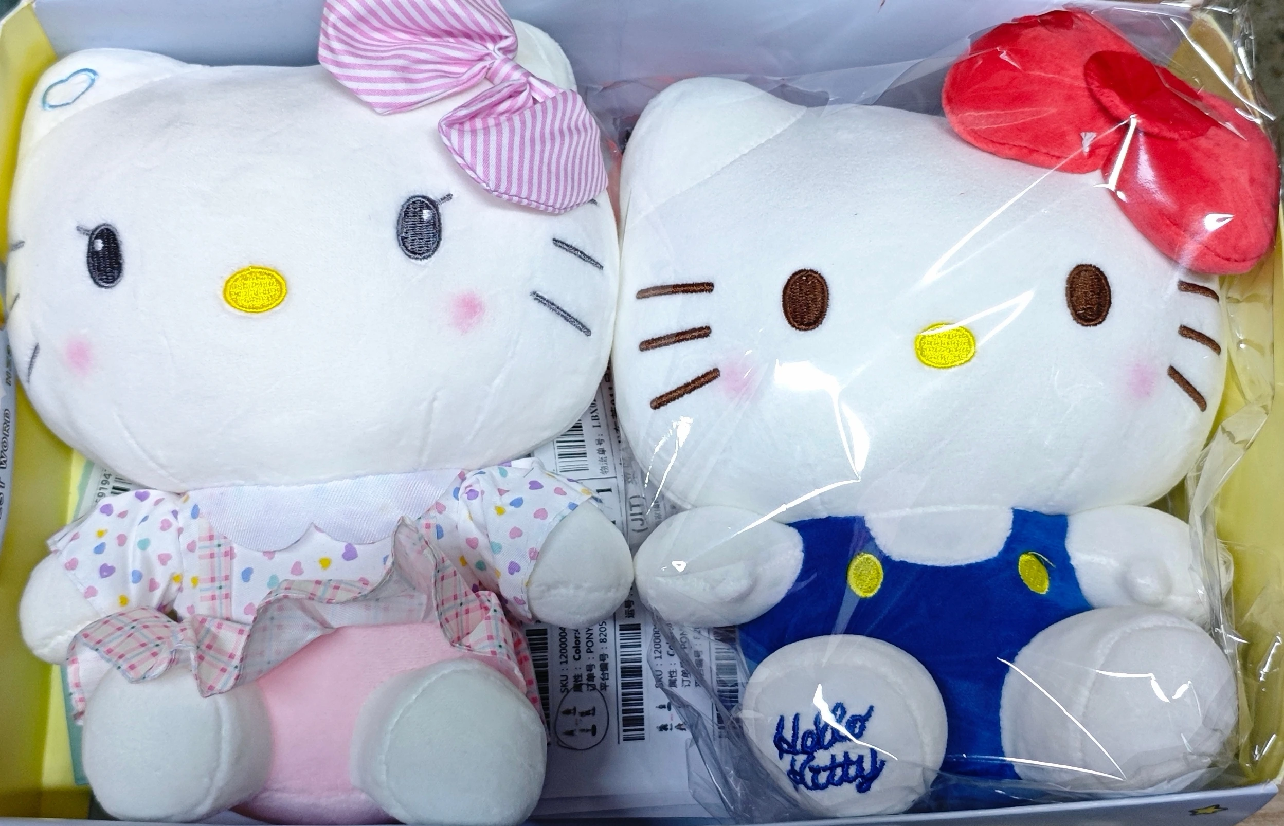 

23cm Sanrio Hello Kitty Anime Stuffed Toys Plushier Soft Pillow Birthday Gifts For Girls Kawaii Hello Kitty Plush Dolls