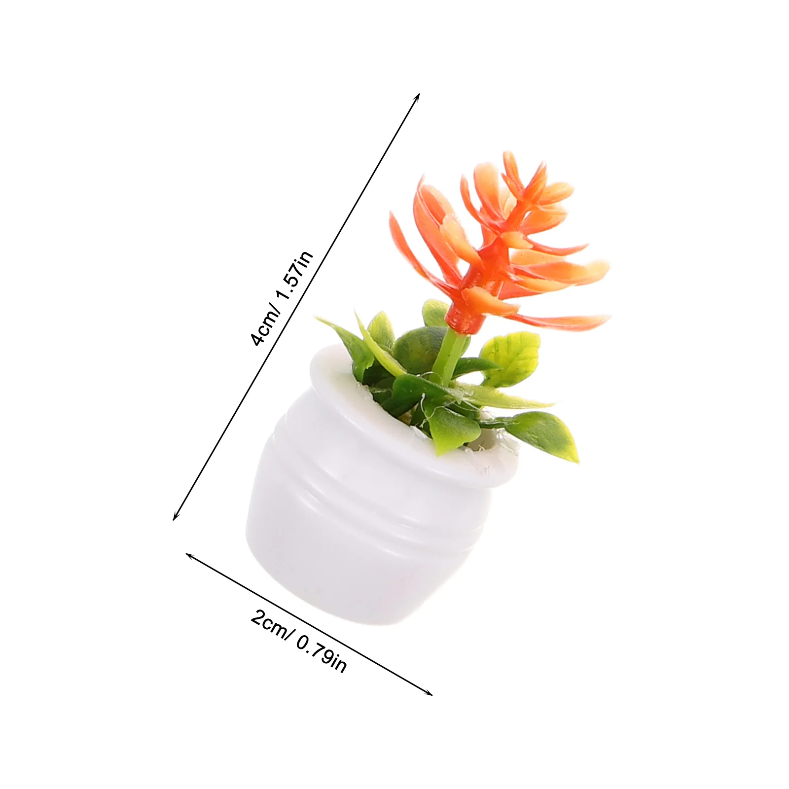 9 pezzi in miniatura micro paesaggio decorazione realistica mini piante in vaso per giardino casa delle bambole, modelli bonsai artificiali, scrivania con mensola