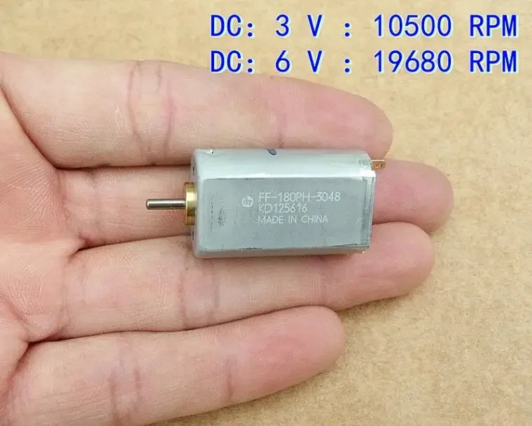 

Mabuchi 180PH-3048 Благородный металлический микромотор постоянного тока 3 В-6 В Высокоскоростной двигатель Мощность/Электрические инструменты «сделай сам»/игрушки