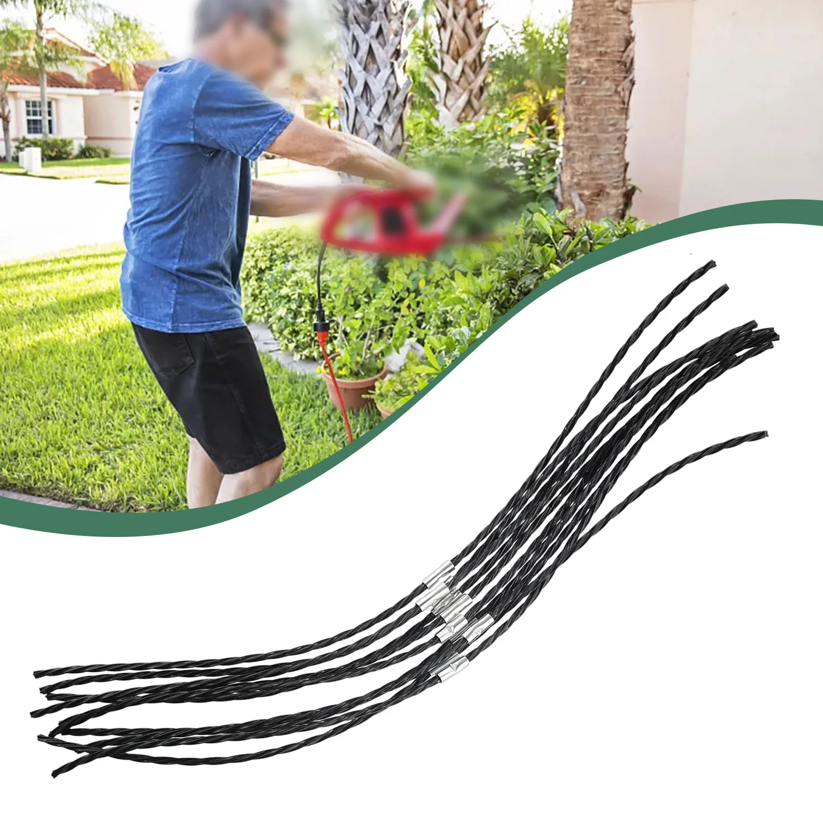 10 Pack Trimmer Line for Bosch For AFS 23-37 3.5mm Thick Plastic Line Compatible with F016800431 Model for Garden and Lawn Care