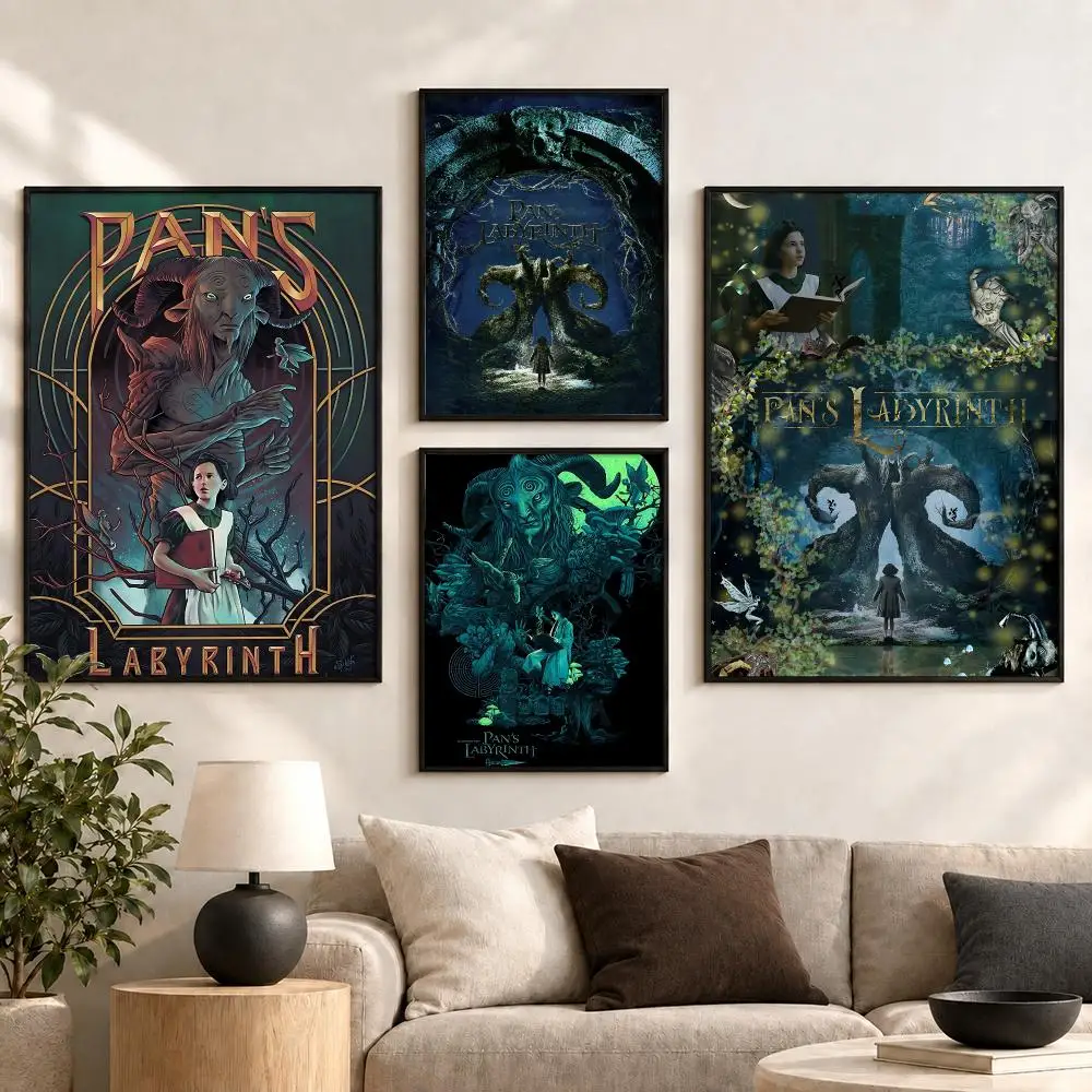 Pan's Labyrinth Dark Fantasy Movie Gothic Fairy Tale Poster Aesthetic Art Print for Bedroom & Living Room Decor, Unframed
