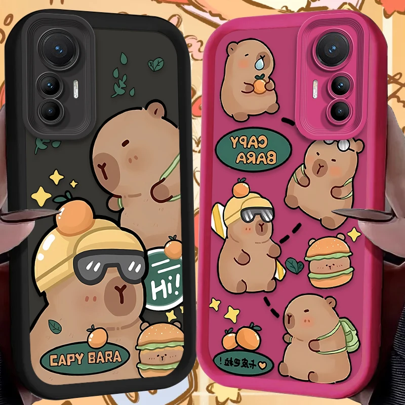 Phone Case for Xiaomi 14T 13T 12T 11T 13 12 11 Lite 5G NE POCO X6 X5 F6 F5 F3 X4 GT X3 NFC M5S C65 M6 Pro 4G Cool Capybara Cover