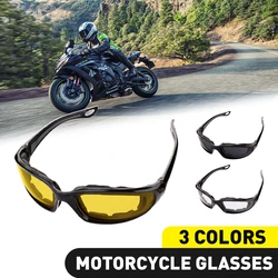 Windproof Motocicleta Óculos, Outdoor Sports Óculos de sol, Ciclismo Óculos, Bicicleta Eyewear, Lightproof, Moto Acessórios, 2pcs