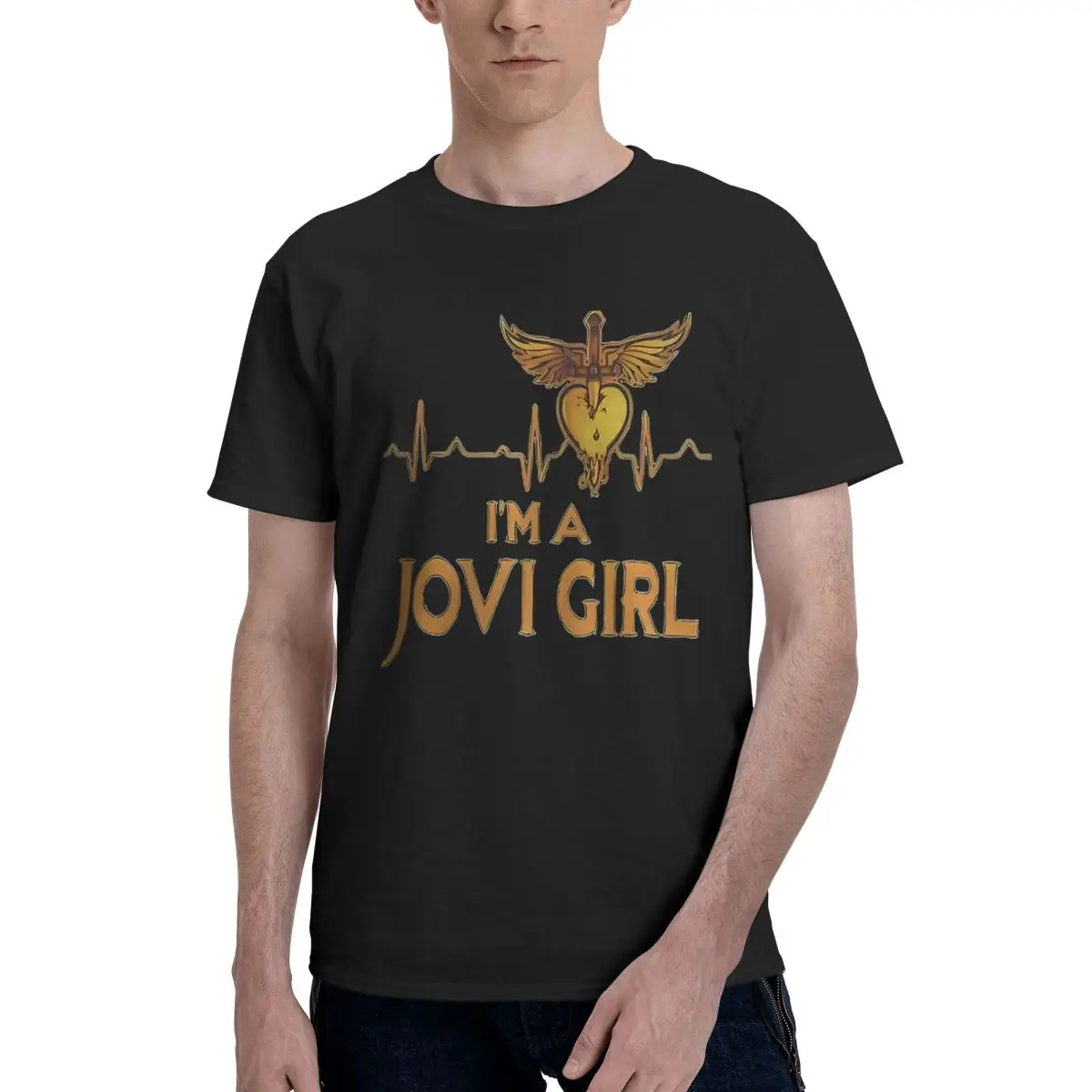 

B- Bon Band Jovis, повседневная дышащая удобная футболка из 100% хлопка с коротким рукавом в стиле аниме, мужская футболка
