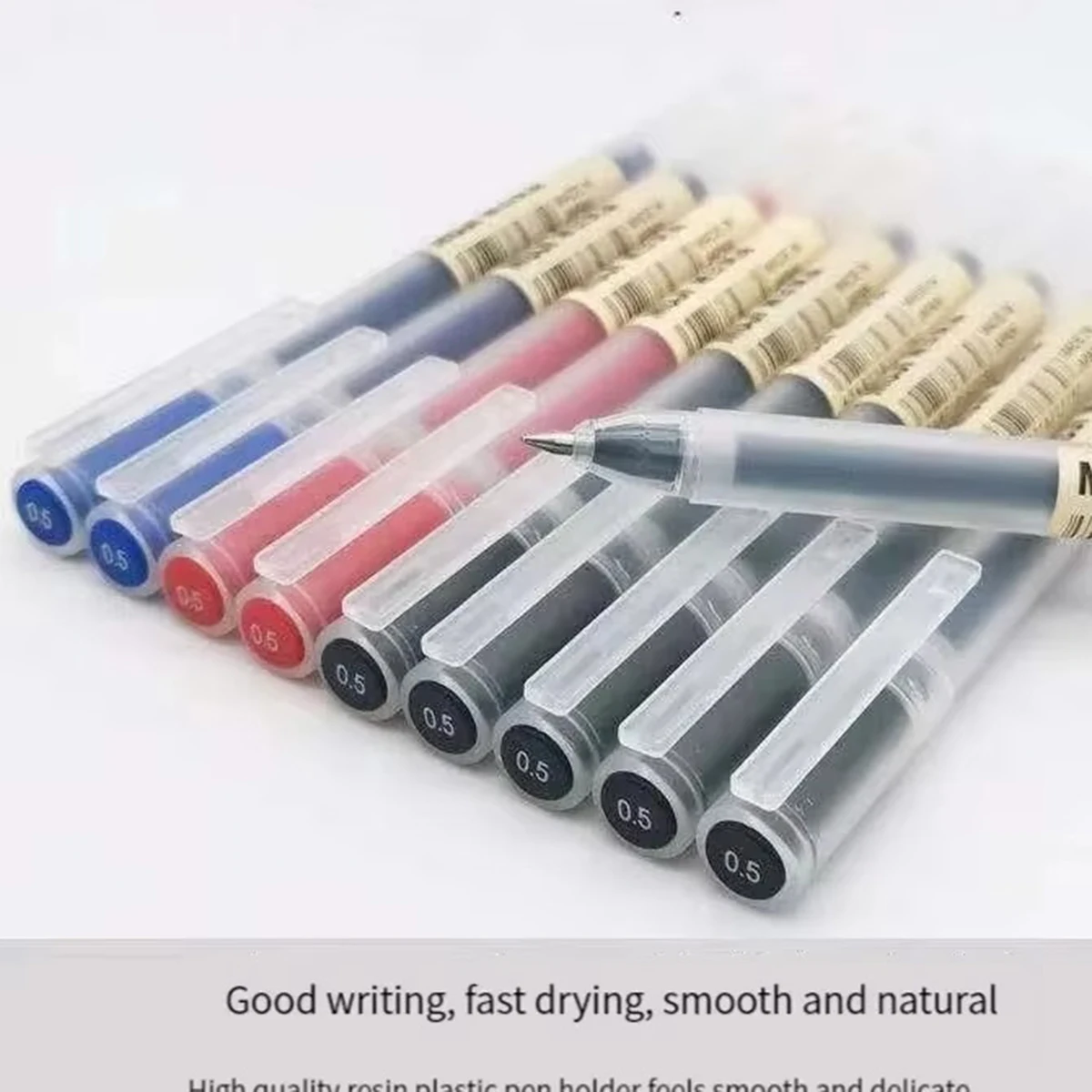 

3-6Pcs Kawaii Gel Pen Black/Red/Blue 0.5mm Ink MUJIs Gel Pen Office School Ballpoint Pen Writing Stationery