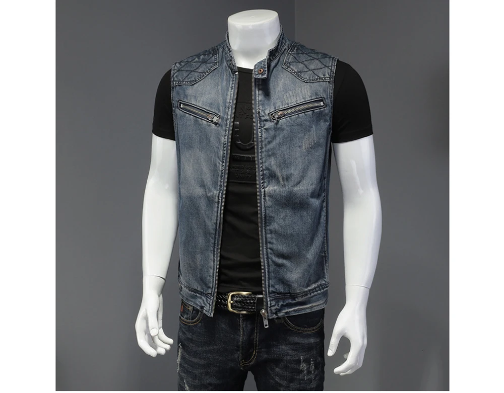 DIMUSI Mens Denim Vests Vintage Fashion Design Retor Sleeveless Jackets Men Streetwear Ripped Hole Punk Jean Waistcoats Clothing 10 S20e32e5e12434f728fd97ed291dd4f8bA