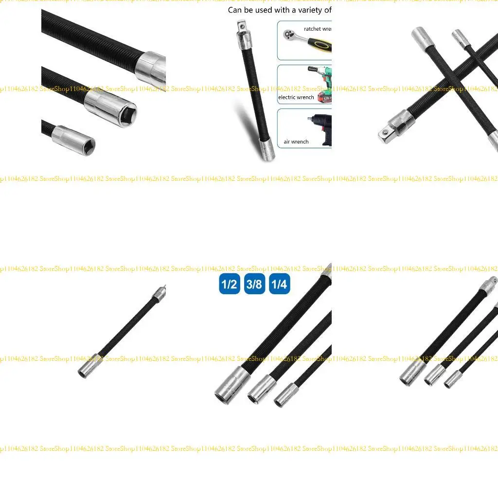 

Q2Q4 Electric Wrench Spring Extension Rod Universal Flexible Shaft Fast Ratchet