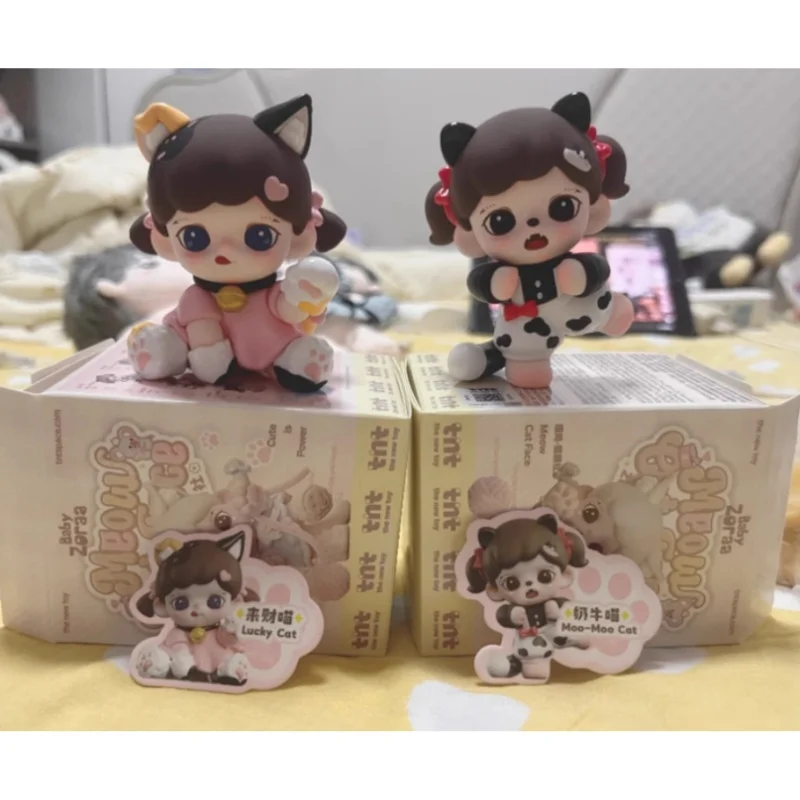 

Мини-серия Mystery Blind Box, 10 стилей, милая фигурка кошки со скрытой версией, Коллекционная игрушка в подарок для детей и взрослых