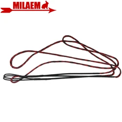 12/14/16 Strands Archery Recurve Bow Longbow Replace Bowstring Fit 48''-70''Bow Black And Red Bow String Shooting Accessories