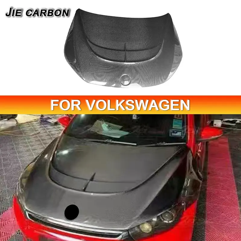 

For Volkswagen Scirocco R Custom Carbon Fiber Engine Hood Front Engine Cover Car Styling Car Accessories