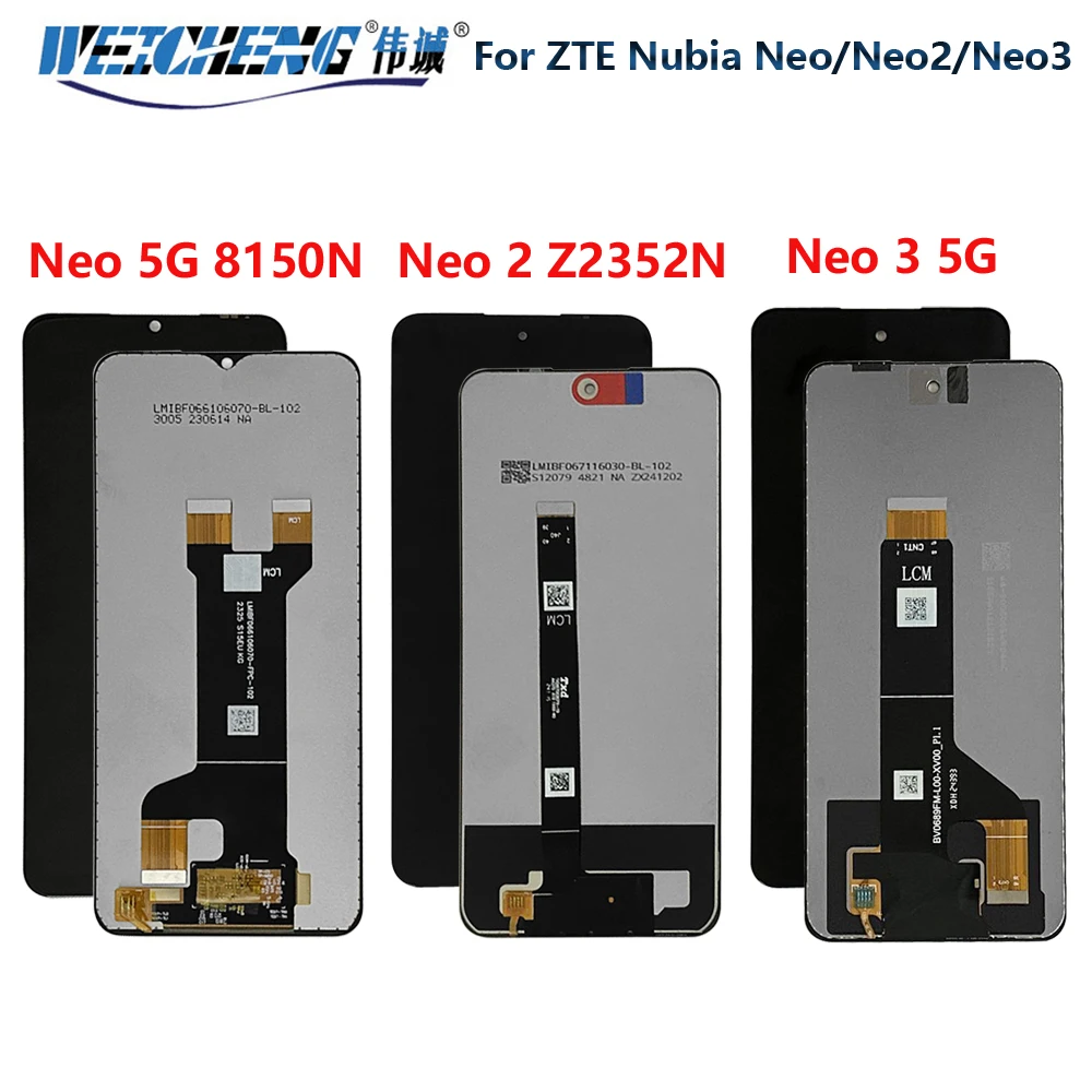Original For ZTE Nubia Neo 5G 8150N LCD Display Touch Screen