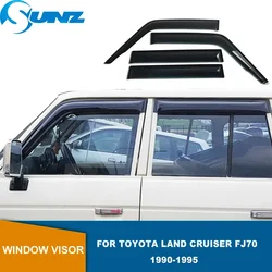 Side Window Deflector For Toyota Land Cruiser Prado Fj70 1990 1991 1992 1993 1994 1995  Wind Shields Sun Rain Guards SUNZ