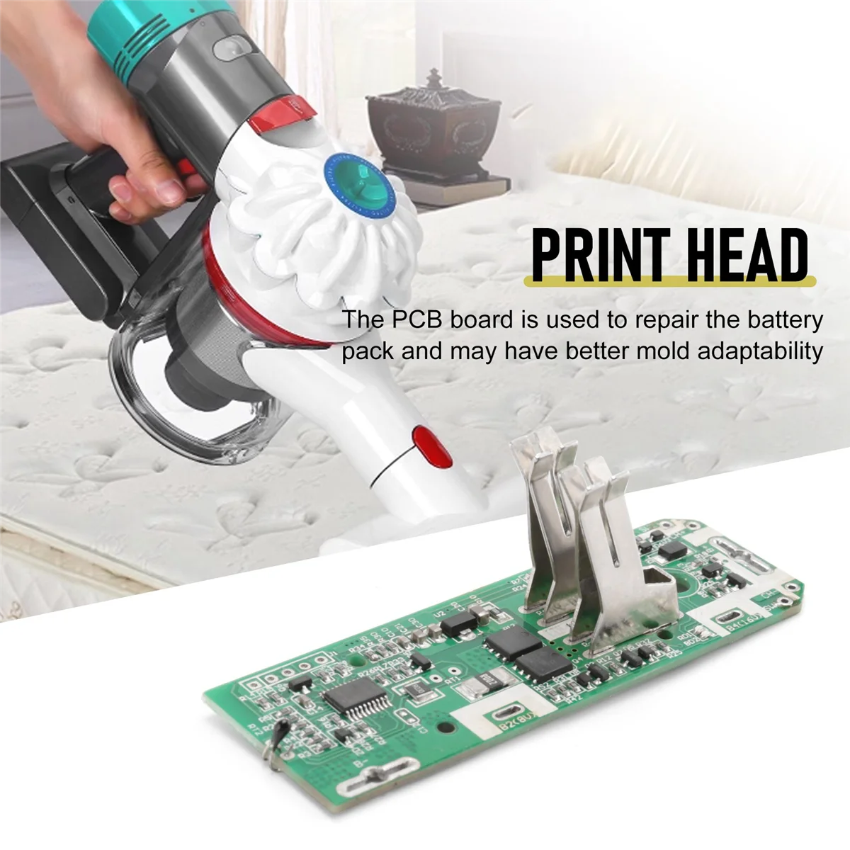 News 1Pc PCB Circuit Board, PCB Battery Charging Protection Circuit Board for Dyson V6 V7 Wireless Vacuum Cleaner