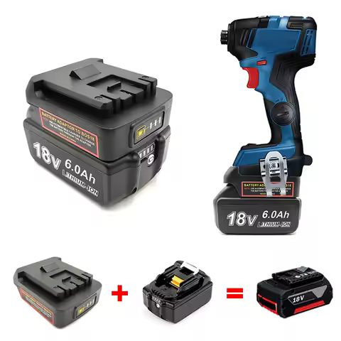 for Makita BL series 18V Li-ion Battery Convert to for Bosch 18V Li-ion Battery Battery Adapter Converter with Charging Function